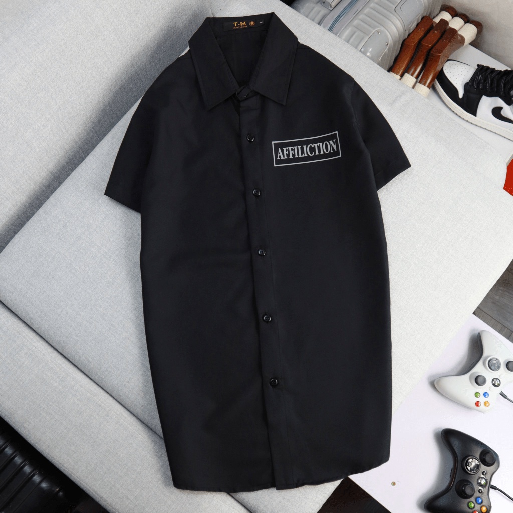 Áo Sơ Mi Nam Ngắn Tay Lịch Lãm In Họa Tiết Thổ Dân Chất Kate Mịn Mát Mặc Đẹp Soái Ca [NEW UNISEX]