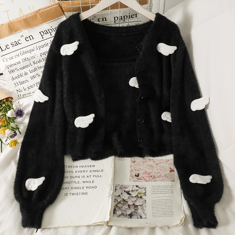 Áo Khoác Lông Nhung Tay Dài Cổ Tròn Dáng Rộng Thời Trang Mùa Thu Cho Nữ