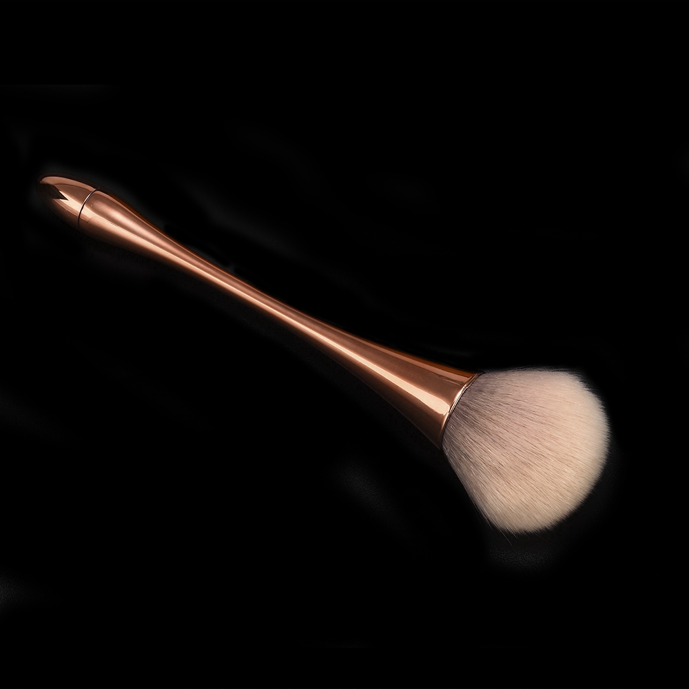 Cọ trang điểm lông mềm tay cầm màu vàng hồng tiện dụng