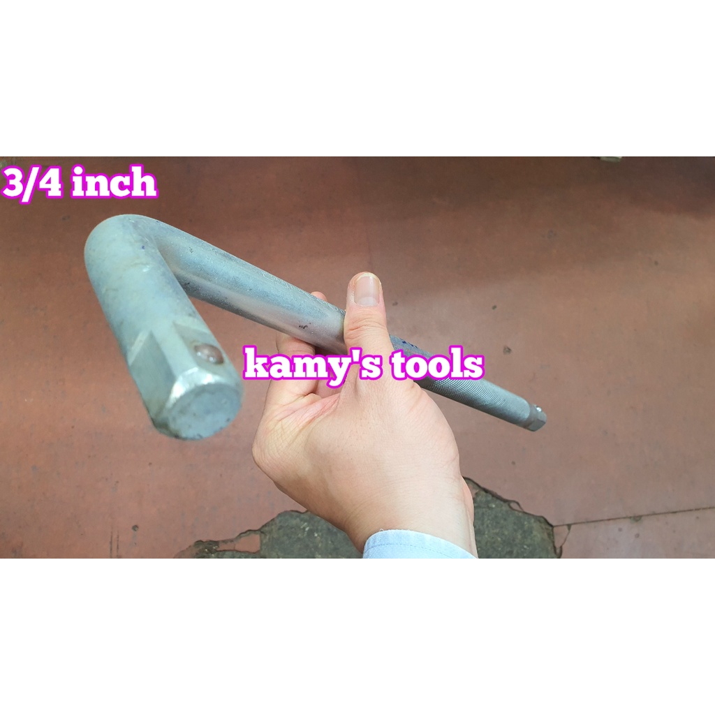 Cần cong L 3/4 inch giá rẻ dài 400mm, cần chữ L