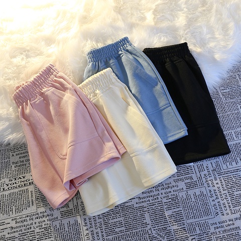 NUZIRO Quần short  thể thao lưng cao 4 màu thời trang mùa hè cho nữ