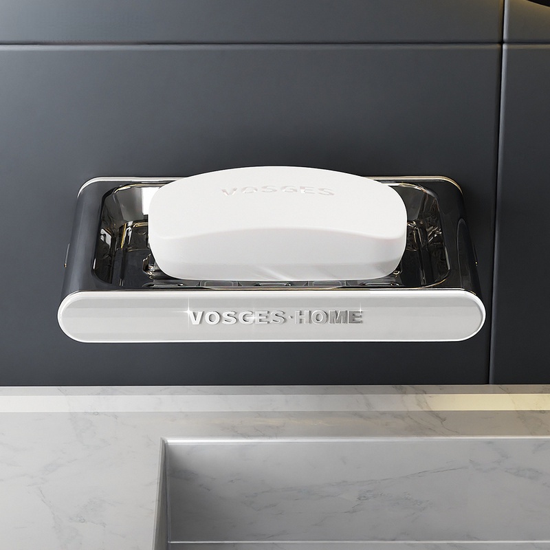 Giá Đựng Xà Phòng Gắn Tường Không Cần Khoan Lỗ Sang Trọng Tiện Dụng Cho Nhà Tắm