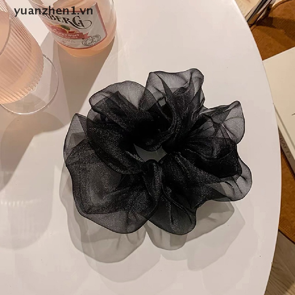 Dây Cột Tóc Scrunchies Co Giãn Thời Trang Cho Nữ