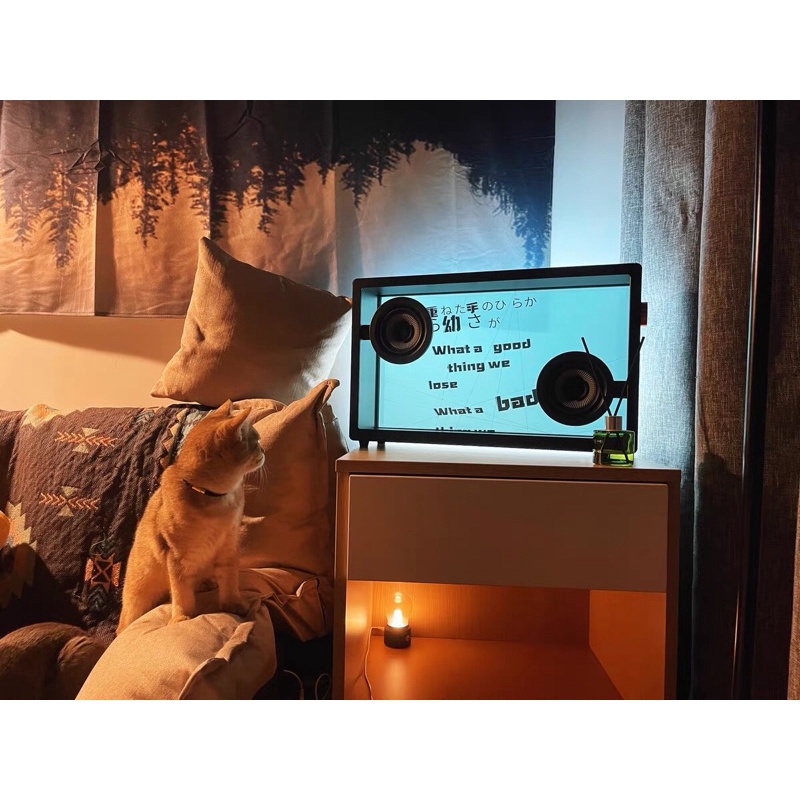 Loa MorrorArt màn hình trong suốt bluetooth hiển thị lời bài hát chính hãng