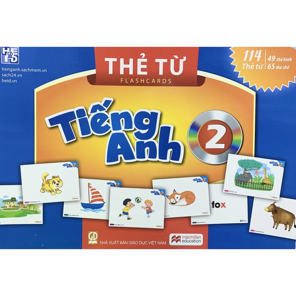 Sách - Thẻ từ Flash Cards Tiếng Anh lớp 2