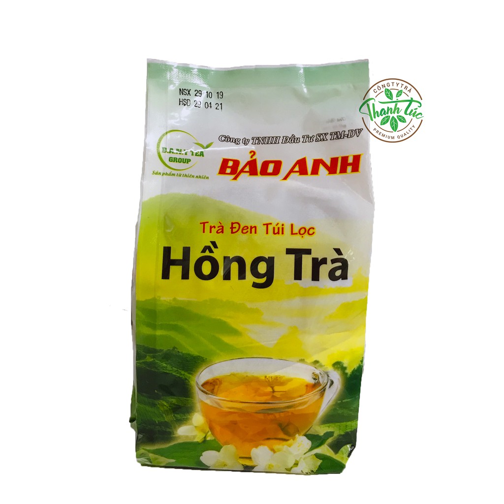 [Mã 156FMCGSALE hoàn 8% đơn 500K] Hồng Trà Đen Pha Trà Sữa Túi Lọc Bảo Anh Gói 200gr
