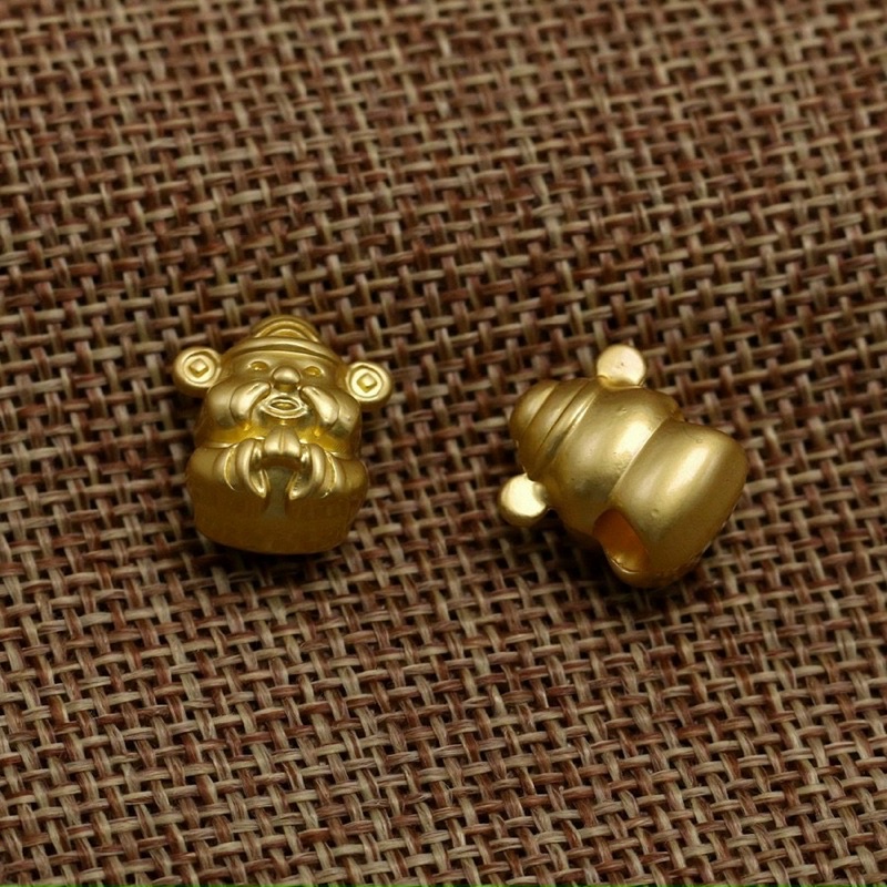 Charm Thần Tài Bạc xi vàng - Charm Bạc 925