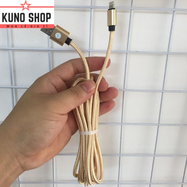 🔴ĐANG SALE - CÁP SẠC DÂY DÙ SAMSUNG - IPHONE DÀI 3M CHUẨN LOẠI 1.