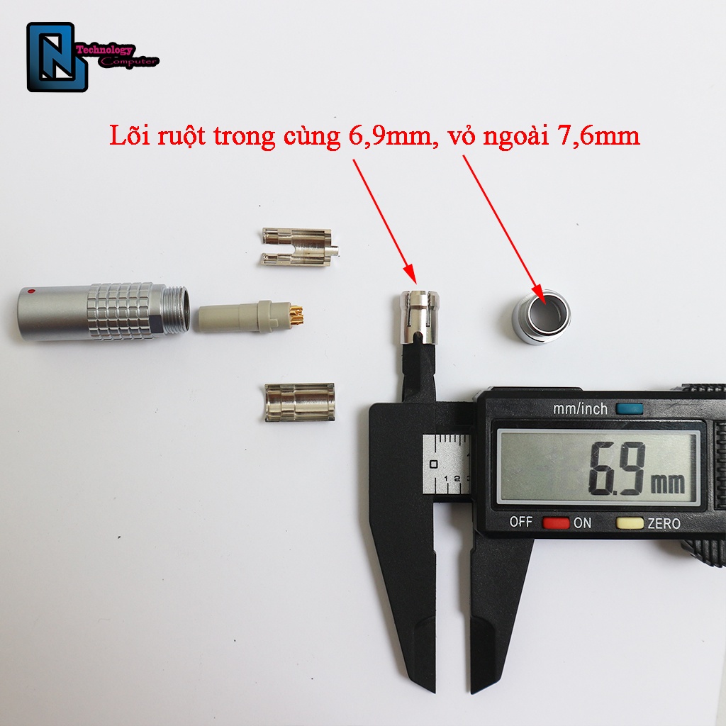 Bộ Kết Nối LEMO Connector 4 Lõi Kích Thước 1B Phong Cách Hàng Không Thích Hợp Làm Đồ Handmade Cao Cấp