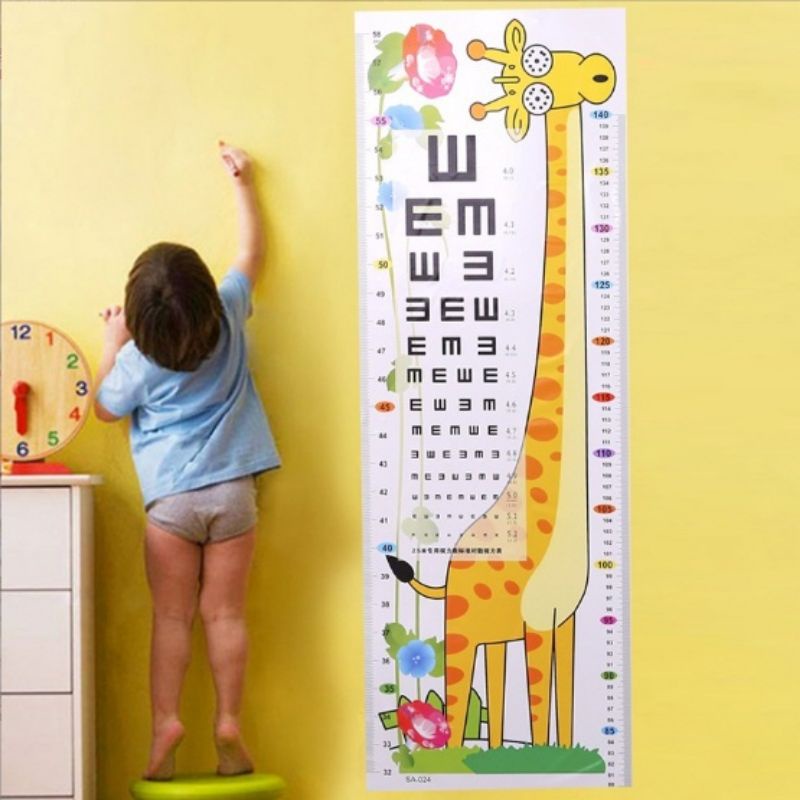 Thước đo chiều cao, decan dán tường đo chiều cao cho bé