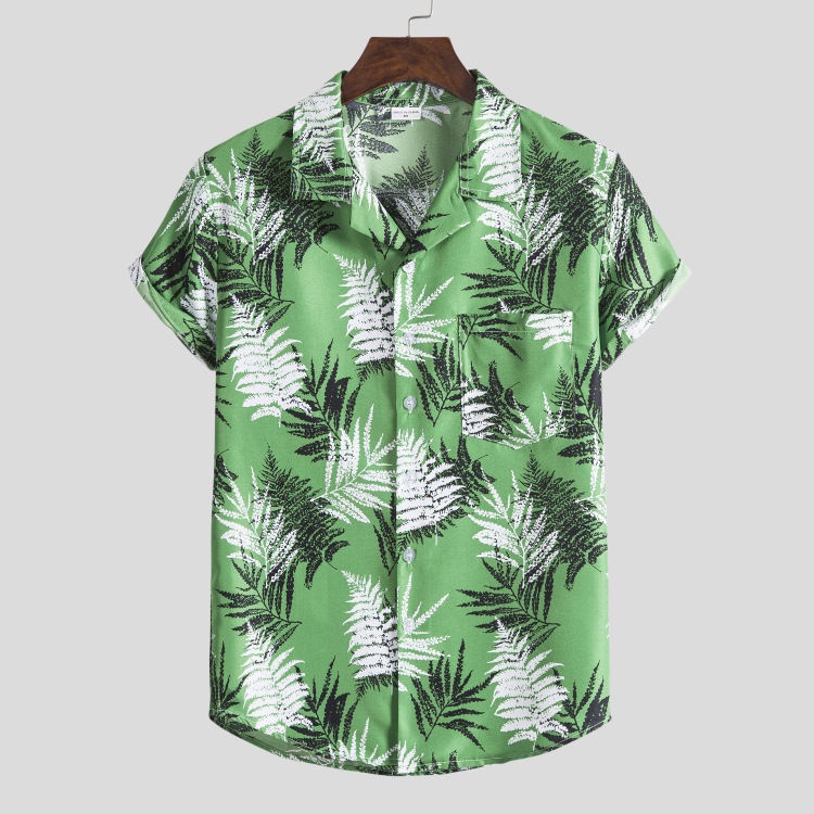 Áo Thun Cổ Vjersey2022 In Hình Tôm Gợn Sóng Biển Hawaii Xh08 Em