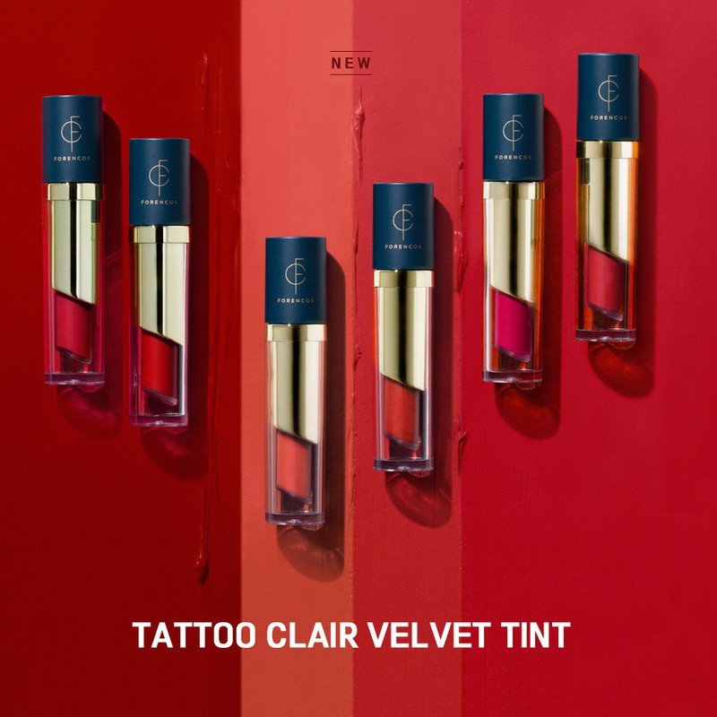 Son Kem Lì FORENCOS Tattoo Clair Velvet Tint - Son Lì 21 Màu Phù Hợp Với Mọi Phong Cách