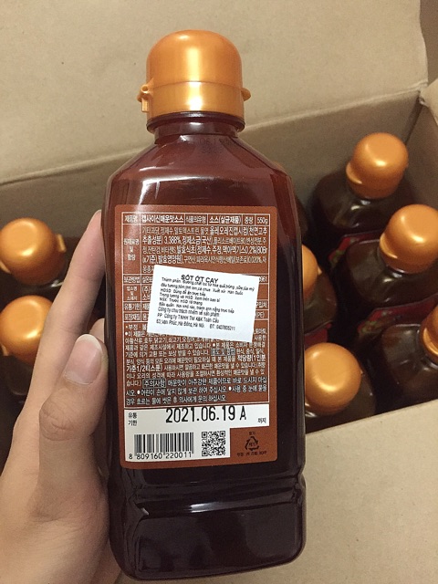 Combo 10 chai dầu ớt Hàn quốc Capsaisin 550g/ chai