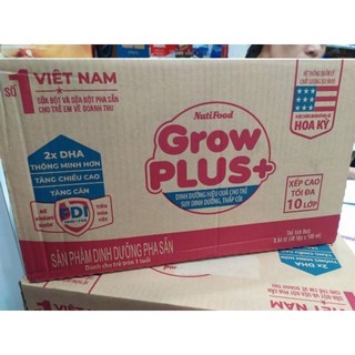 Thùng sữa Grow plus+ đỏ 110ml 48 hộp