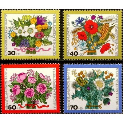 Tem sưu tập Tem Đức Hoa 1974 ( 4 tem)