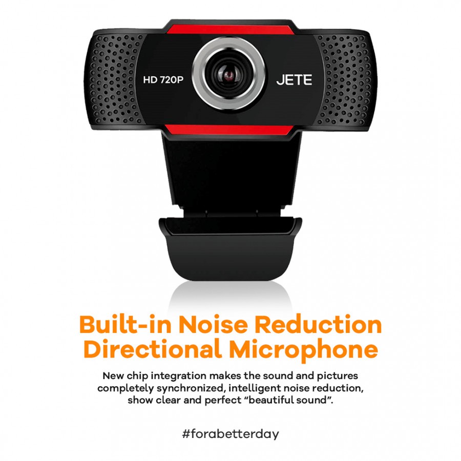 Webcam Jete W2 Hd 720p Có Giá Đỡ Và Kẹp Giữ | BigBuy360 - bigbuy360.vn