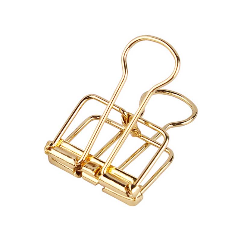 Kẹp giữ tài liệu bằng kim loại nhiều màu sắc giao ngẫu nhiên