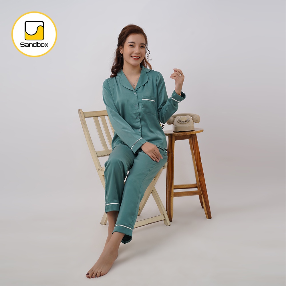 [Mã LT50 giảm 50K đơn 150K] Bộ Pijama Nữ SANDBOX Lụa Nhật Trơn Cao Cấp, Thiết Kế Nhẹ Nhàng Sang Trọng TK001 | BigBuy360 - bigbuy360.vn