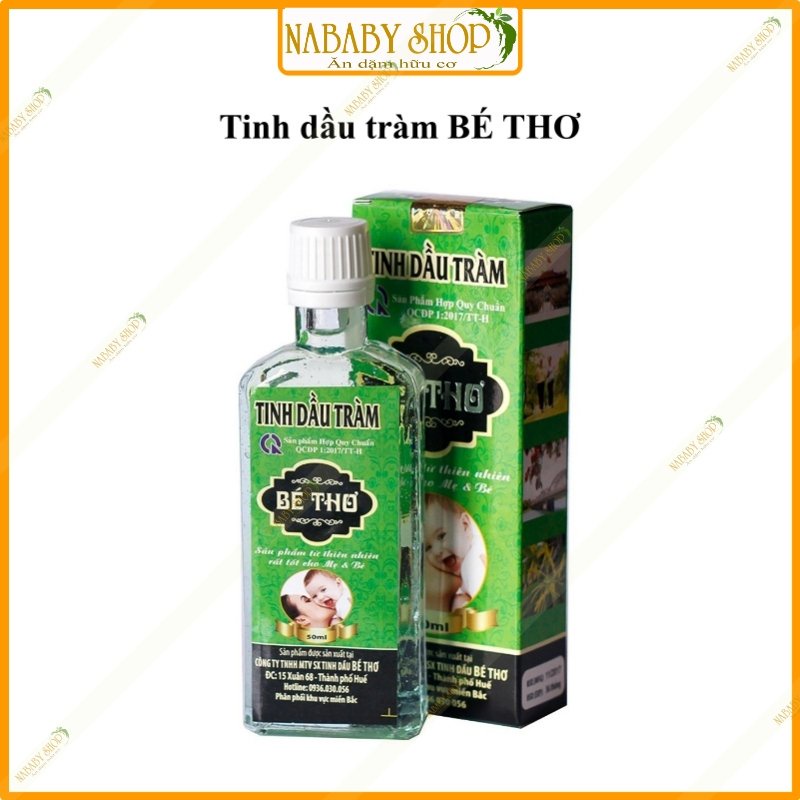 Tinh dầu tràm huế nguyên chất 100% bé thơ