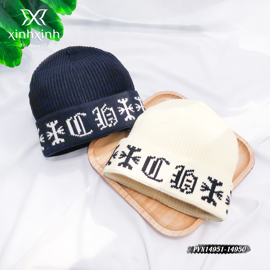 Mũ len viền chữ cao cấp phong cách Hàn Quốc cực cute cho bạn gái - Xinh Xinh Accessories