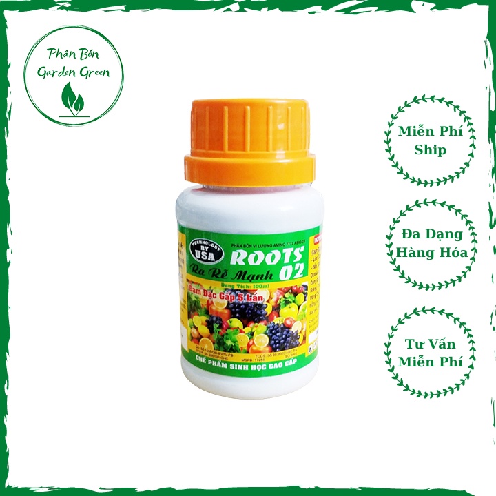 Phân bón vi lượng Root 2 đậm đặc kích thích ra rễ, giải độc cho cây