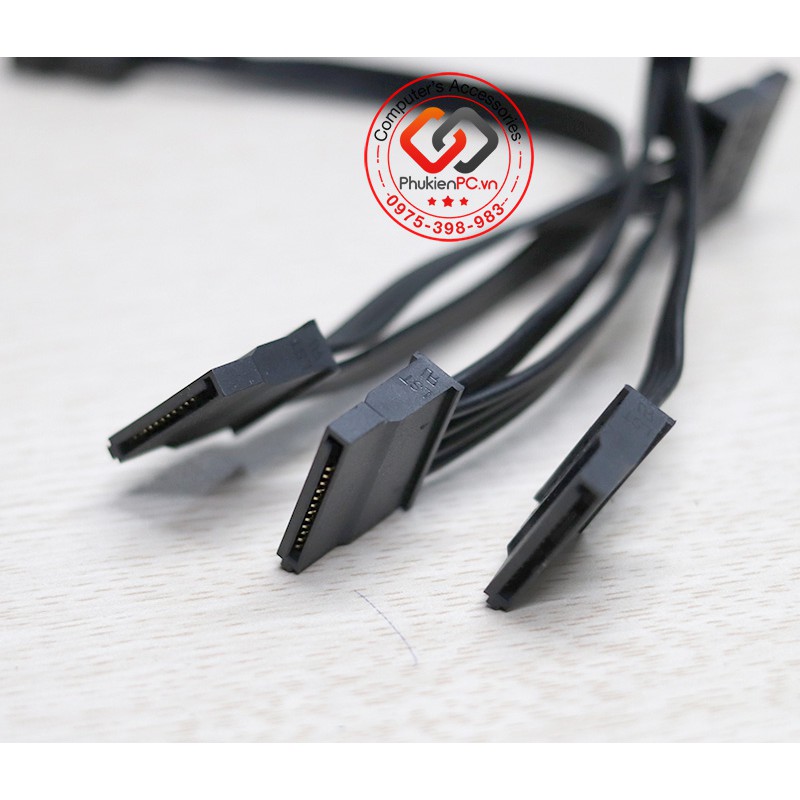 Cáp chia nguồn ATA 4P ra 5 SATA HDD-SSD