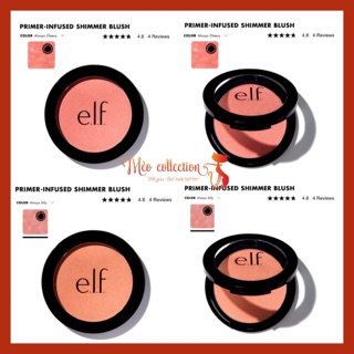 Má hồng ELF Primer-infused Shimmer Blush màu Always Cheery, Always Silly