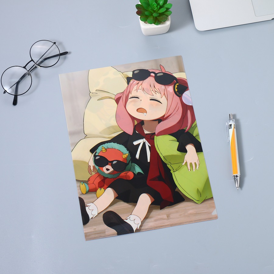 Túi Đựng Tài Liệu Khổ A4 Sức Chứa Lớn In Họa Tiết Anime Dùng Làm Quà Tặng