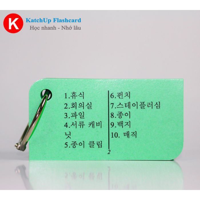 Bộ KatchUp Flashcard Từ Vựng Tiếng Hàn Sơ Cấp (TOPIK 1,2) - High Quality