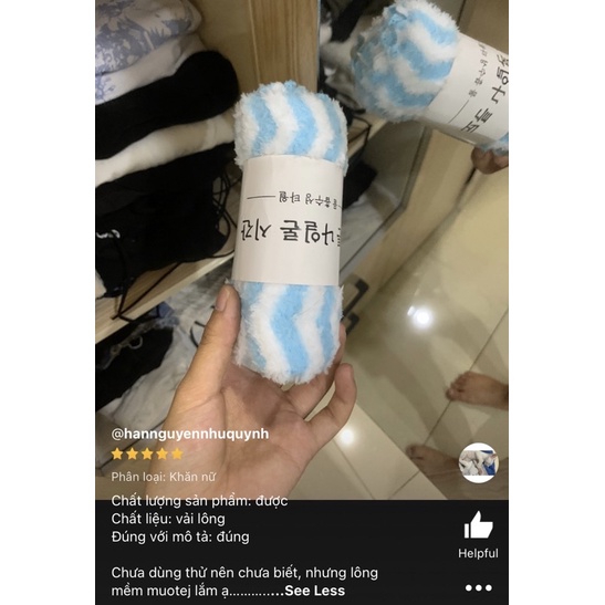 KHĂN MẶT LÔNG CỪU KOREA 30x50 CM Mềm mịn Siêu thấm hút