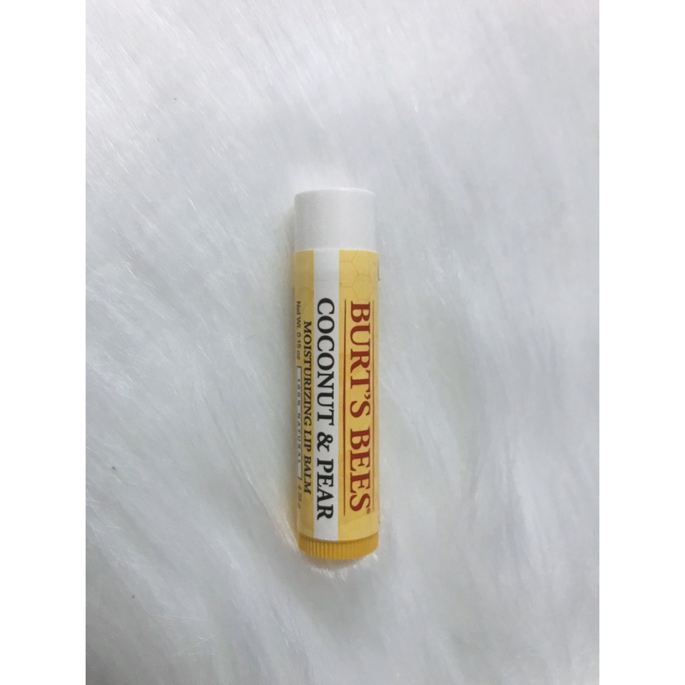 Son dưỡng môi thiên nhiên Burt’s Bees không màu dưỡng ẩm lâu và không thâm môi - Natural Lip Balm Burts Bee