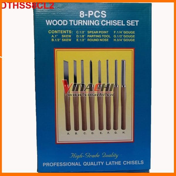 Bộ Dao Tiện Đục Gỗ HSS Bộ 8 Cái Loại 2, Dao Tiện Gỗ Chuyên Dụng Trong Điêu Khắc Gỗ, Chế Tác Các Sản Phẩm Từ Gỗ