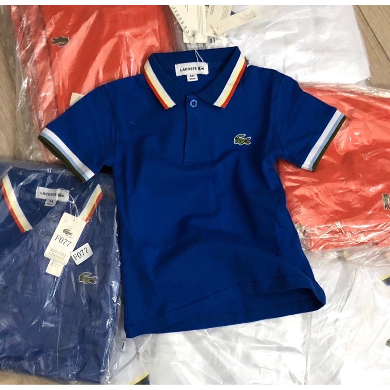 Áo polo cộc tay Lacoste 4-12Y (có ảnh thật)