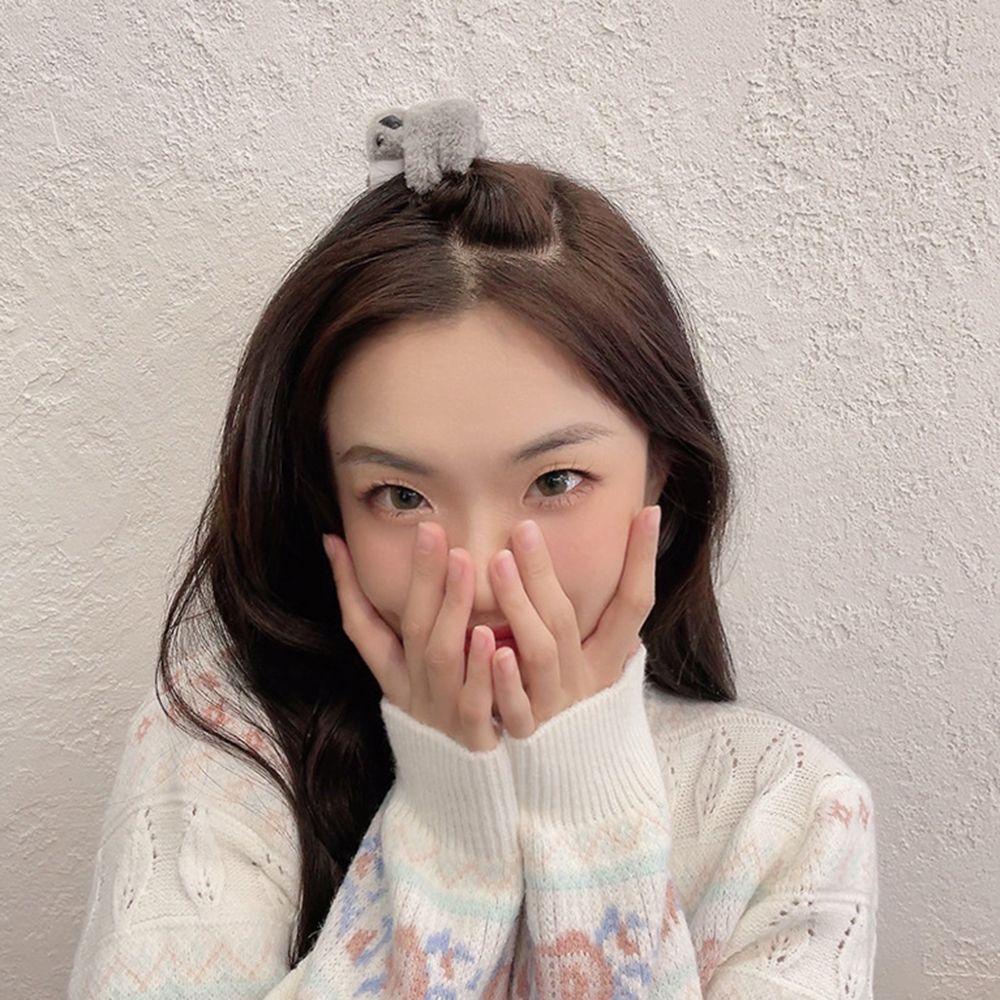 SUMU Kẹp Tóc Càng Cua Phối Lông Đáng Yêu Cho Nữ