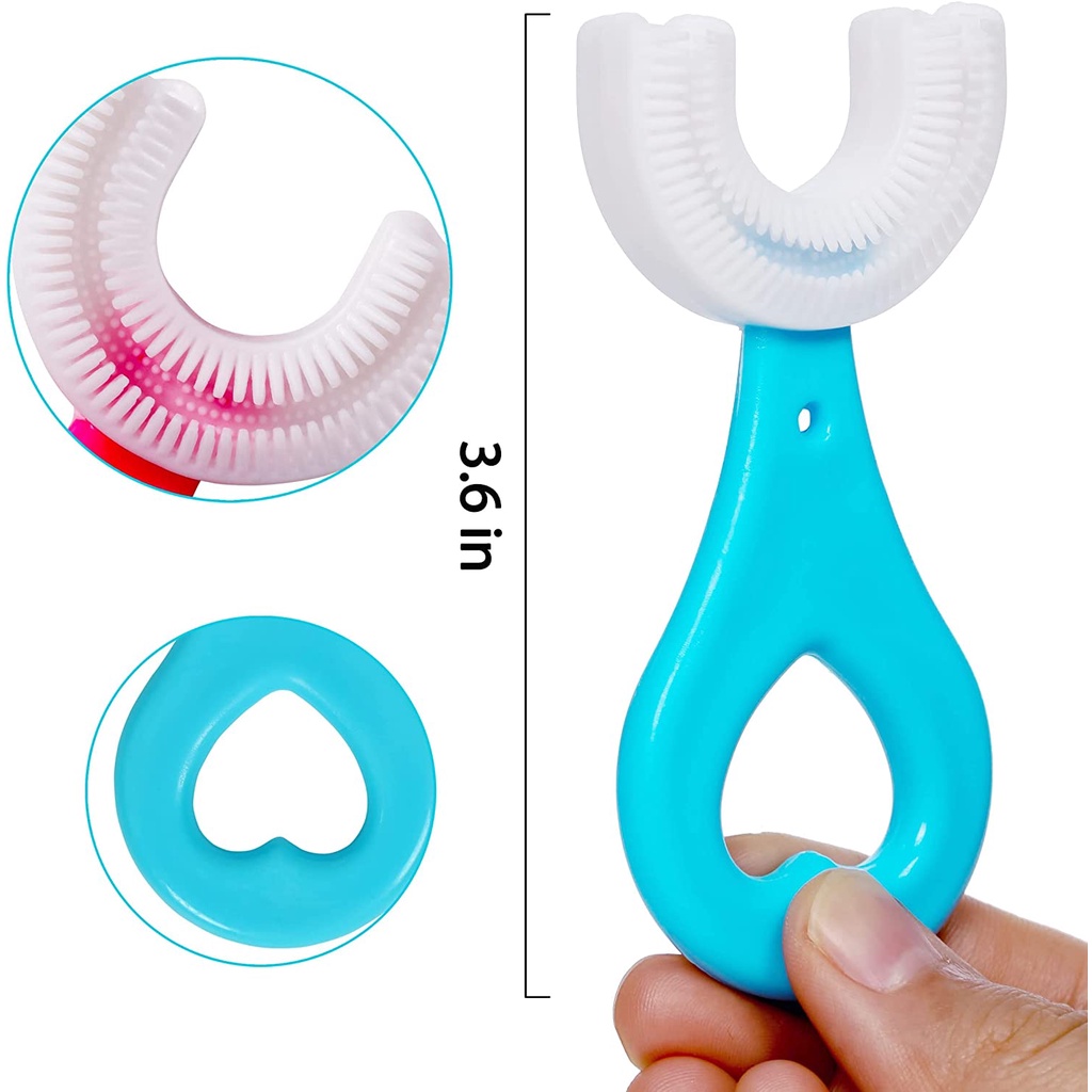 Bàn Chải Đánh Răng Silicon Cho Bé 2-12 Tuổi P00272