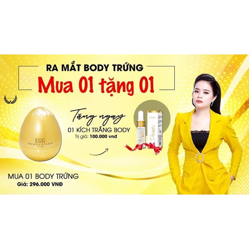 (chính hãng) Kem Egg body lotion trứng vàng - chống nắng trắng bật tông | BigBuy360 - bigbuy360.vn