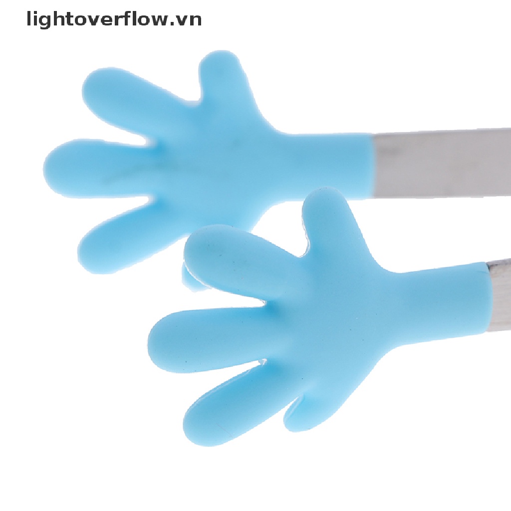 Kẹp Gắp Đá / Thức Ăn Bằng Thép Không Gỉ Và Silicon Tiện Dụng Cho Nhà Bếp