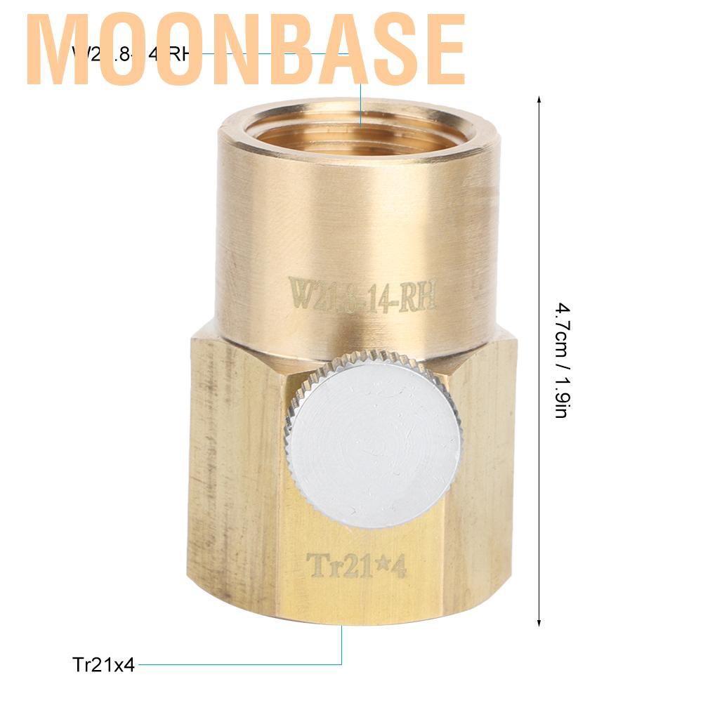 Moonbase CO2 Cylinder Refill Adapter Tr21x4 To W21.8-14-RH Soda Water Filling