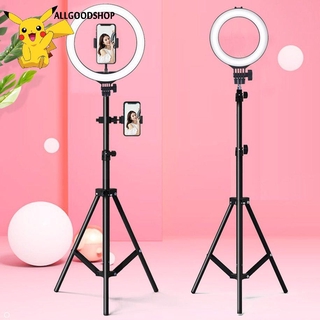 Bộ vòng đèn LED hỗ trợ ánh sáng có 3 chế độ sáng thu gọn được dành cho trang điểm/ livestream/ chụp ảnh sản phẩm