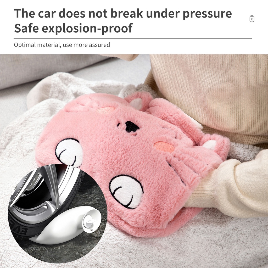 Đai đeo bụng chườm nóng lâu dài JUJIAJIA chất liệu nhung dày dặn