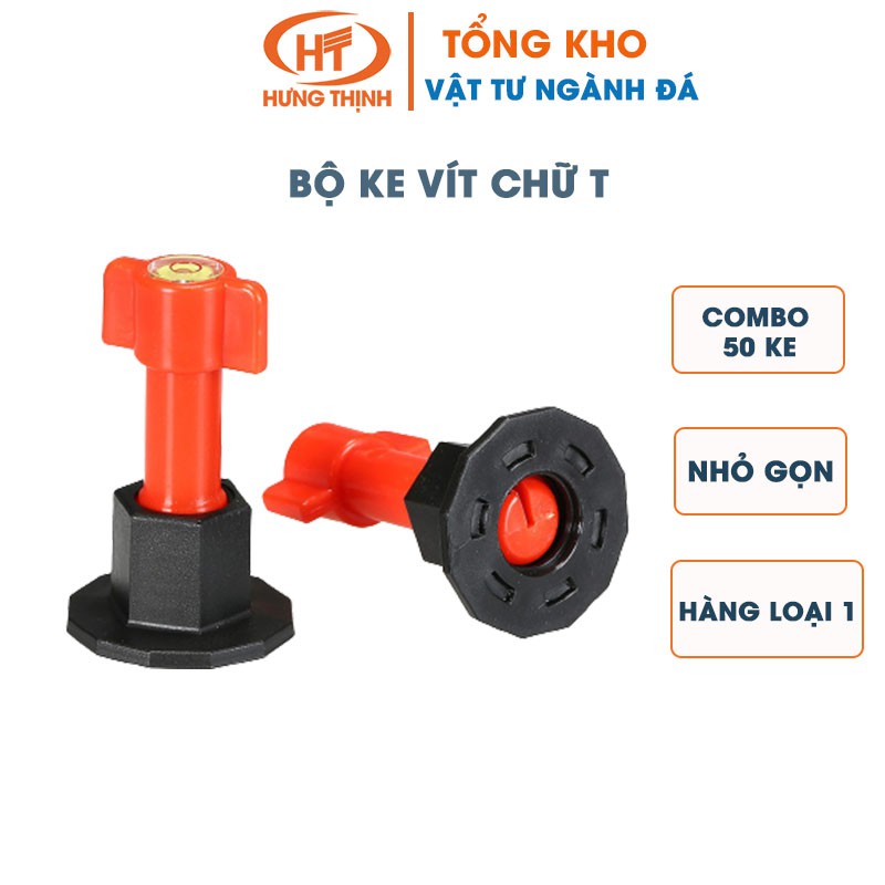 Bộ ke vít chữ T cân bằng ốp lát gạch đá- FREESHIP- Tái sử dụng nhiều lần- Vít cân bằng ốp phẳng gạch đá-  Vít ốp gạch