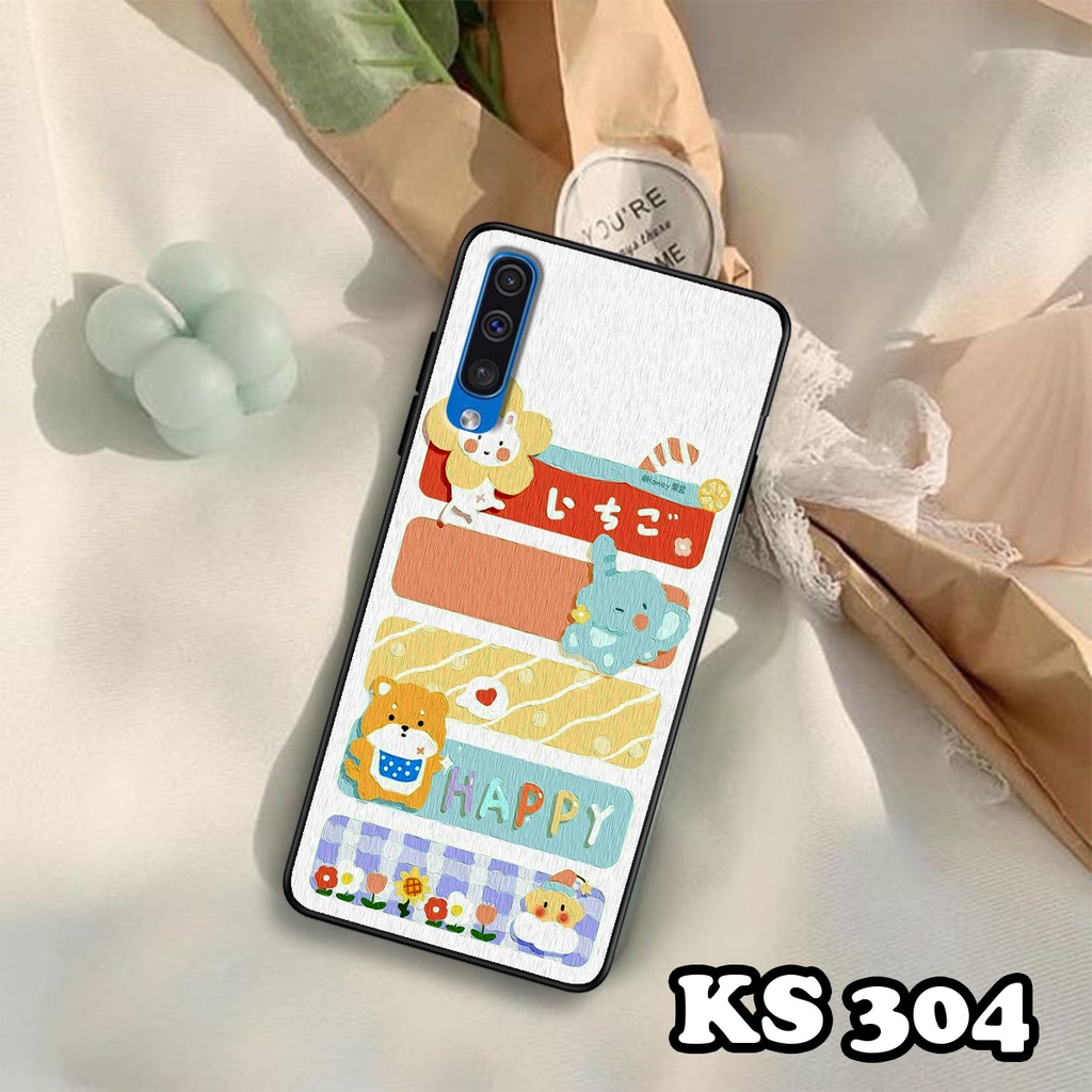 Ốp lưng Samsung A50 - A50s - A70 - A70s - Ốp Samsung in hình Gấu&amp;Thỏ siêu xinh - Lưng nhám viền TPU chống trầy xước