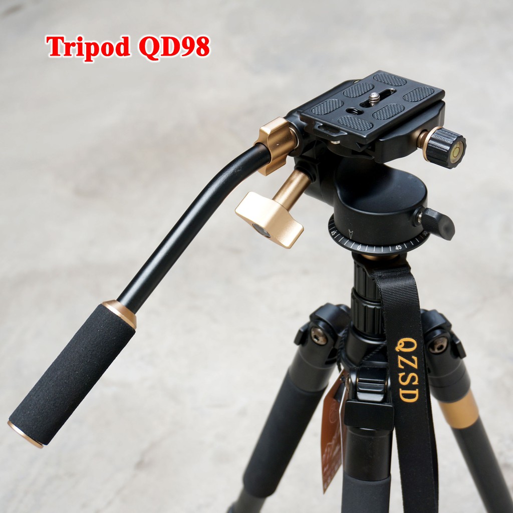 Chân máy ảnh Q999s bản đầu bi + QD98 Bản đầu quay Video