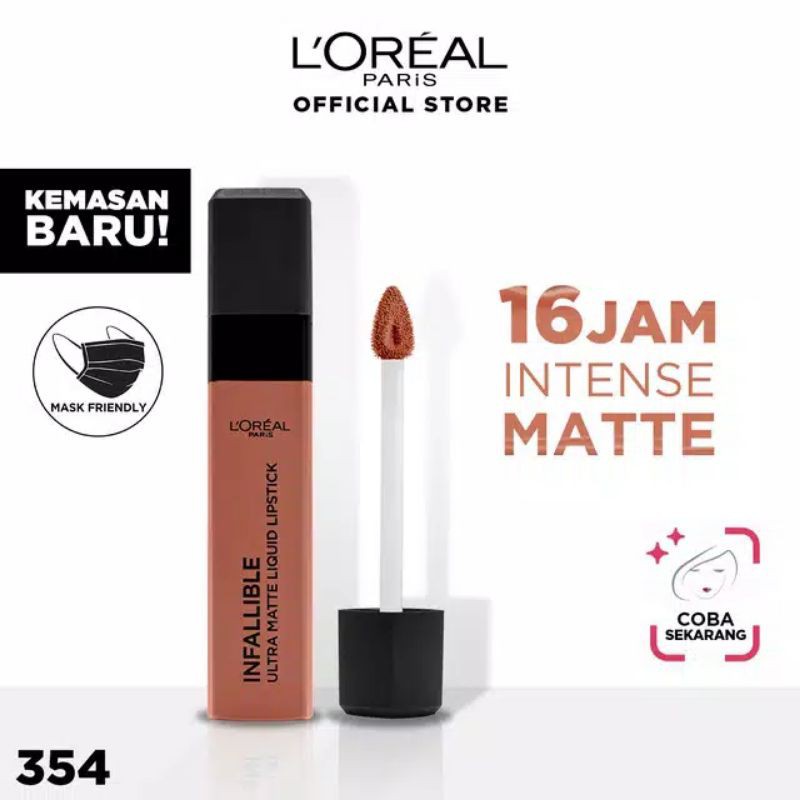 (hàng Mới Về) Son Kem Lì 'oreal Paris Lên Màu Chuẩn Đẹp 354 | BigBuy360 - bigbuy360.vn