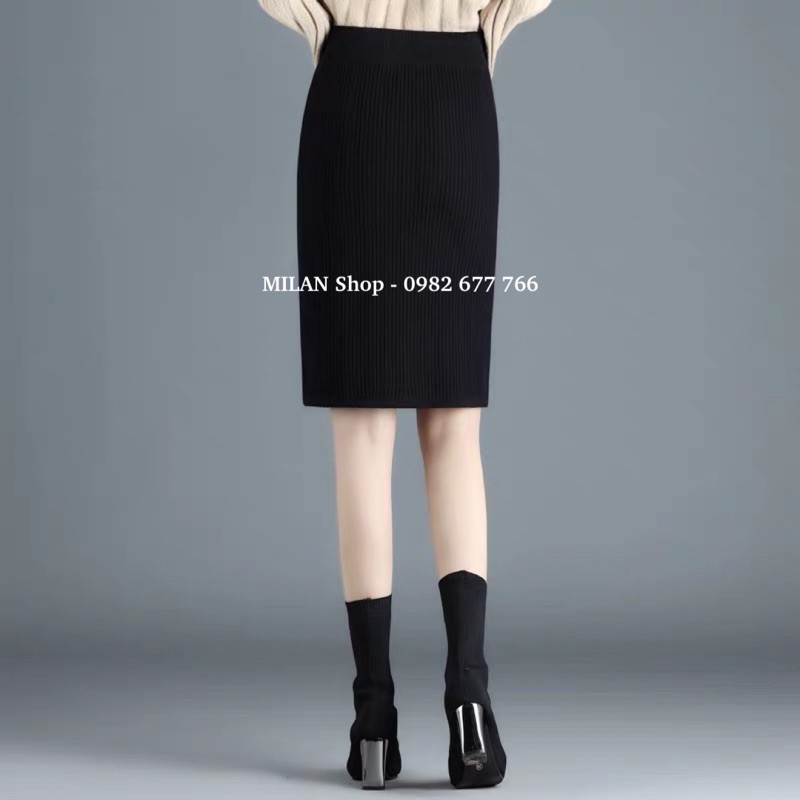Chân váy len dệt tăm các kiểu hot hit hàng loại 1