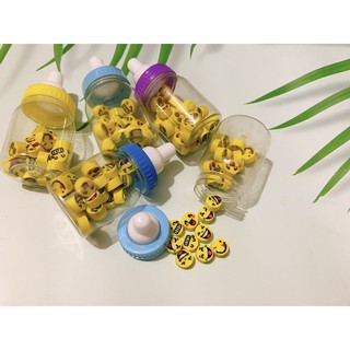 Tẩy gôm bút chì trong bình sữa