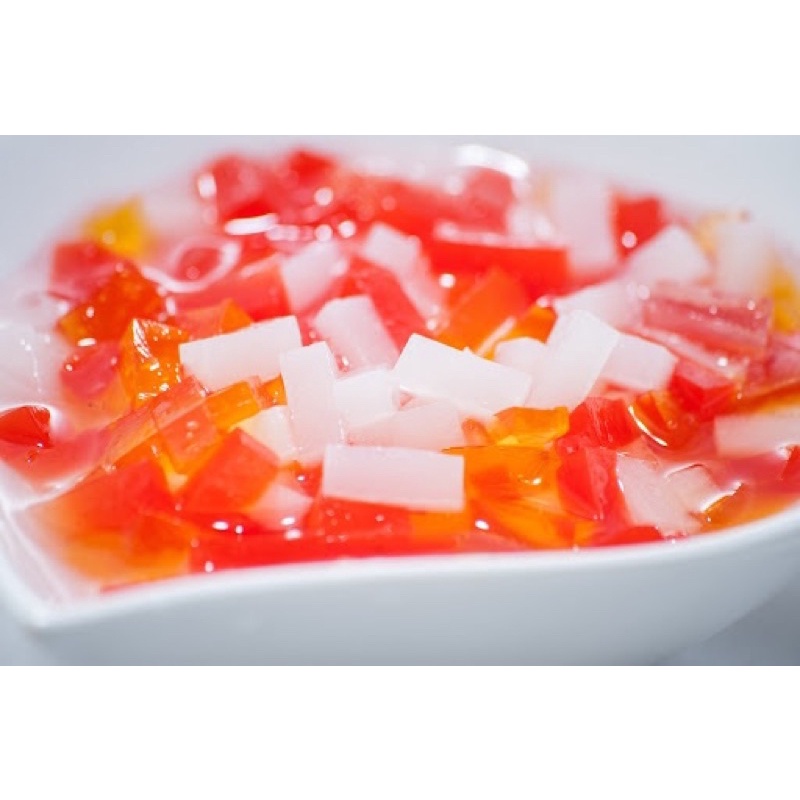 HOT- THẠCH THỦY TINH Hoa quả/ Thạch Thủy Tinh Rau câu vị Trái cây hộp 2.5kg