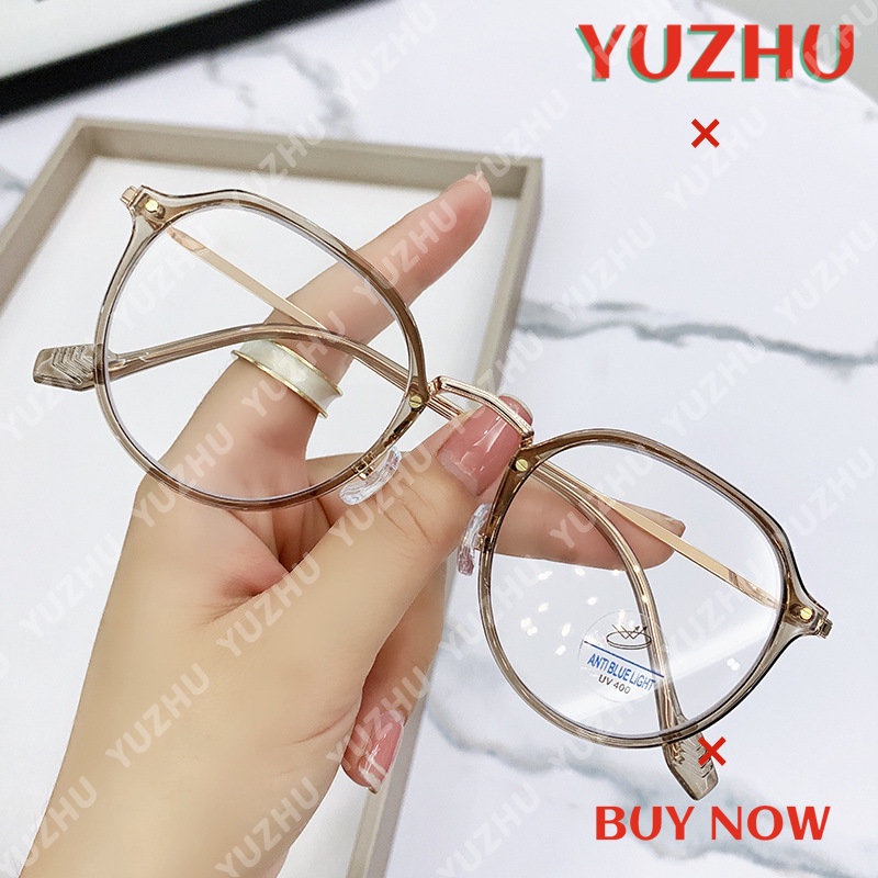 Kính Mát Gọng Kim Loại TR90 Chống Ánh Sáng Xanh Thời Trang Phong Cách Retro