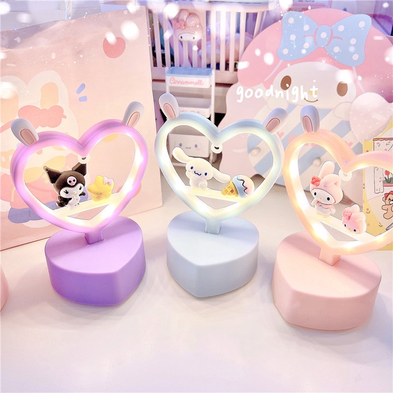 Đèn Ngủ Để Bàn Họa Tiết Hoạt Hình Melody Dễ Thương Xinh Xắn