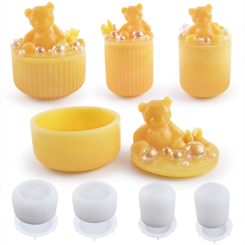 Khuôn Silicone Làm Hộp Trang Sức Có Nắp Đậy Tiện Dụng